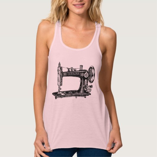 Oude Naaimachine Tanktop (Voorkant)