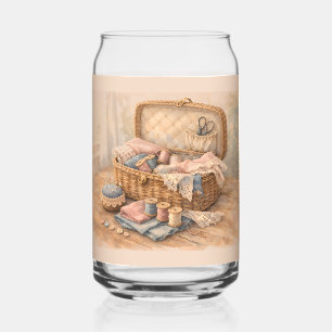 Oude Naaimandje Cottagecore Pastel Blikvorm Glas