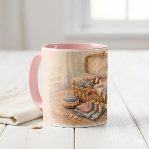 Oude Naaimandje Cottagecore Pastel Mok