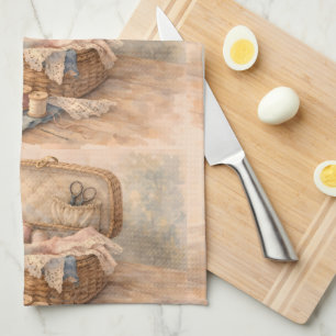 Oude Naaimandje Cottagecore Pastel Theedoek