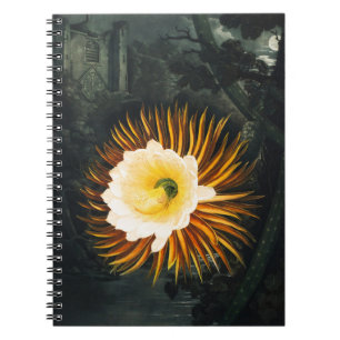 Oude Nachtbloeiende Cereus gotische kunst Notitieboek