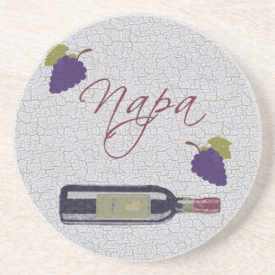 Oude Napa-wijn  Zandsteen Onderzetter