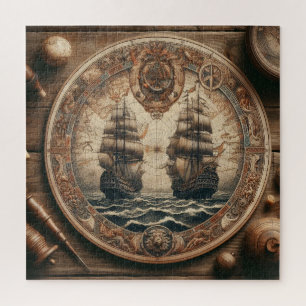 Oude Nederlandse (Nederland) zeilschepen Legpuzzel