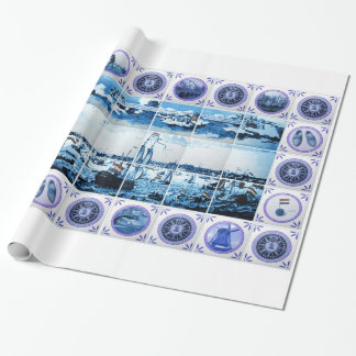  oude Nederlandse tegels Delftware Holland Cadeaupapier