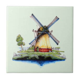 Oude Nederlandse Windmill Tegeltje