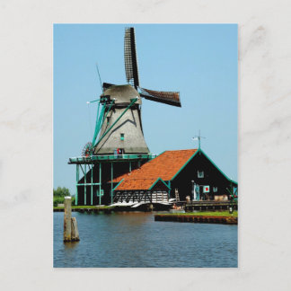 Oude Nederlandse windmolen Briefkaart