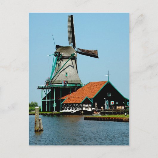 Oude Nederlandse windmolen Briefkaart (Voorkant)