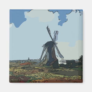 Oude Nederlandse windmolen Magneet