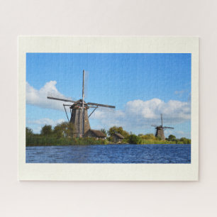 Oude Nederlandse windmolens Legpuzzel