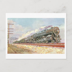 Oude New York Central Trein Briefkaart