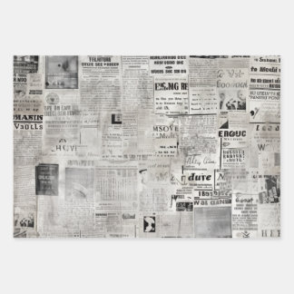 Oude Nieuws Revival Inpakpapier Vel