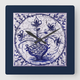 Oude Noord-Duitse tegels,  keramische tegels Vierkante Klok