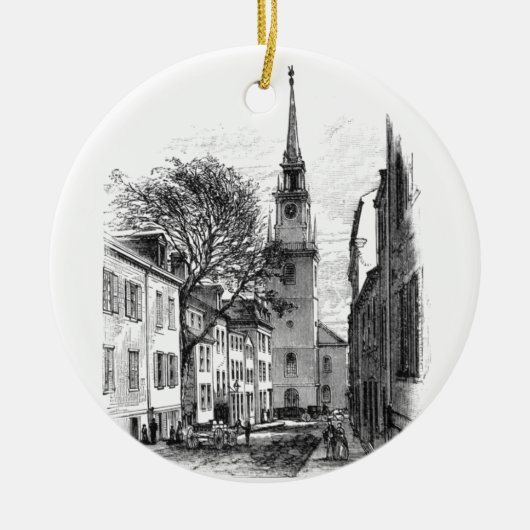 Oude Noordelijke Kerk Keramisch Ornament (Voorkant)