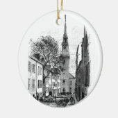 Oude Noordelijke Kerk Keramisch Ornament (Links)
