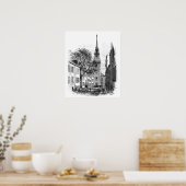 Oude Noordelijke Kerk Poster (Keuken)