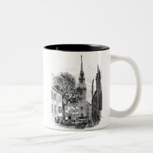 Oude Noordelijke Kerk Tweekleurige Koffiemok