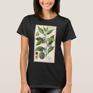 Oude nootmuskaatplant fruitzaden, eetbare kruiden t-shirt