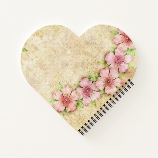 Oude Notitieboek met bloemkool (Achterkant)