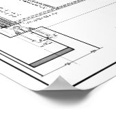 OUDE OAKLAND BAY BRIDGE BLUEPRINT 1935 POSTER (Hoek)