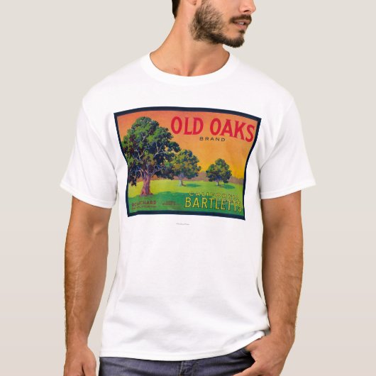 Oude Oaks-parelkrat LabelBryte, CA T-shirt (Voorkant)