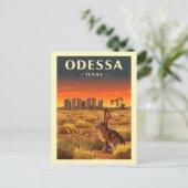 Oude Odessa Texas Briefkaart (Staand voorkant)