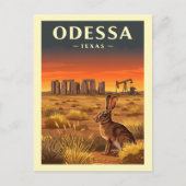 Oude Odessa Texas Briefkaart (Voorkant)