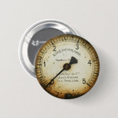 oude oliedrukmeter / instrument / wijzerplaat / me ronde button 5,7 cm (Voorkant /achterkant)