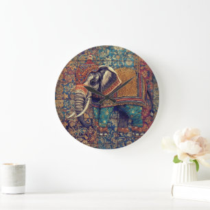 Oude olifant, antieke olifant, olifant kunst grote klok