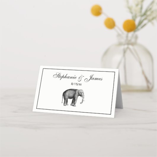 Oude Olifant Tekening (Voorkant)