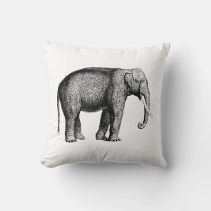 Oude Olifant Tekening Kussen