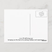 Oude olijfbomen briefkaart (Achterkant)