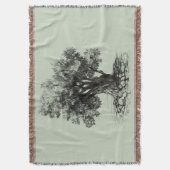 Oude olijfboom deken (Voorkant Verticaal)