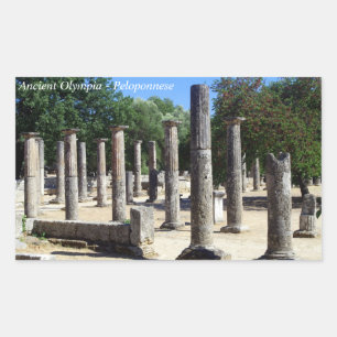 Oude Olympia - de Peloponnesus Rechthoekige Sticker