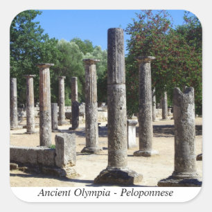 Oude Olympia - Peloponnesos Vierkante Sticker