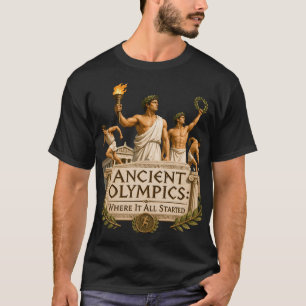 Oude Olympische Spelen Waar Het Begon Griekse Gesc T-shirt