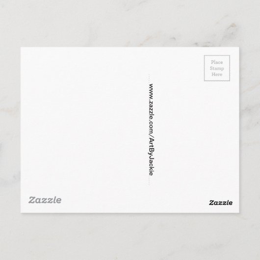 Oude omheining briefkaart (Achterkant)