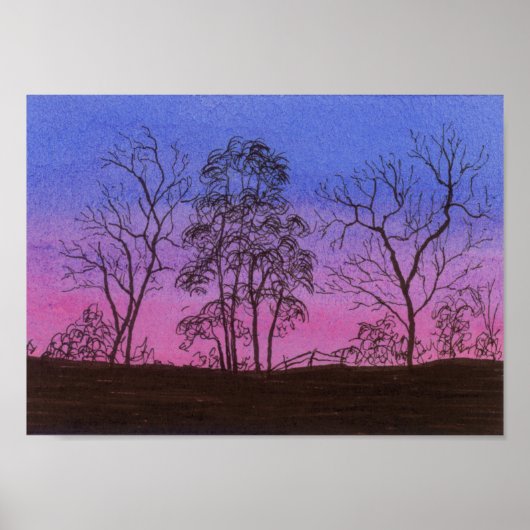 Oude omheining poster (Voorkant)