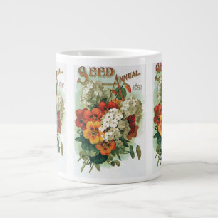 Oude omslagillustratie van Eastman's zaadcatalogus Grote Koffiekop