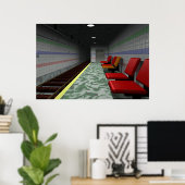 Oude ondergrondse post poster (Thuiskantoor)