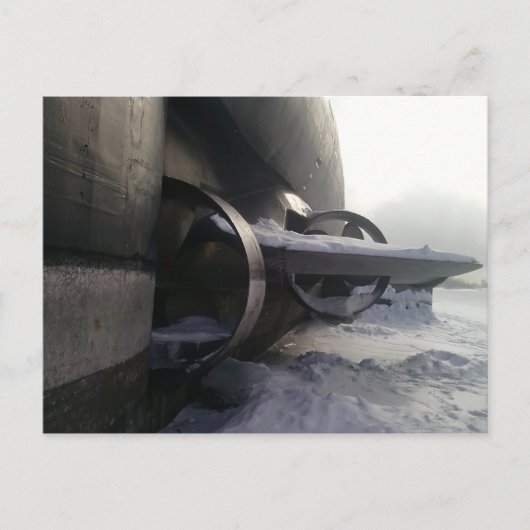 Oude onderzeeër briefkaart (Voorkant)