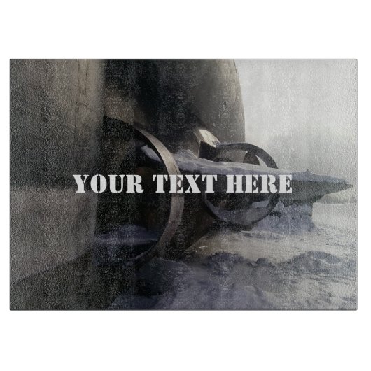 Oude onderzeeër snijplank (Voorkant)