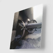 Oude onderzeeër vierkante klok (Hoek)