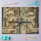 Oude ontkoppeling van de deurscharnier 20x30 tissuepapier (Craft)