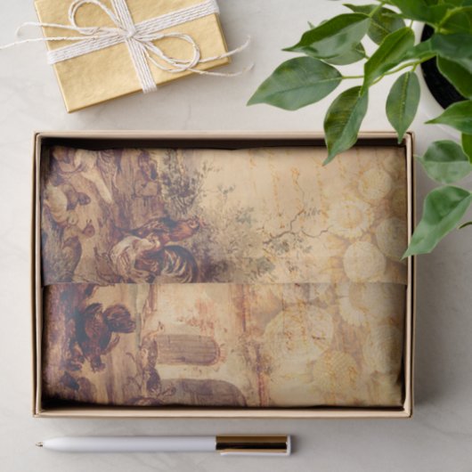 Oude ontwapeningspagina tissuepapier (Geschenk)