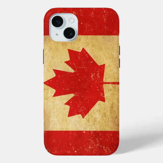 Oude ontwerp Canadese vlag Case-Mate iPhone Case (Achterkant)