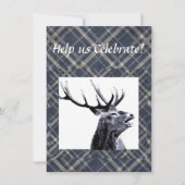 Oude ontwerp herten scheiding of aangepast feestje kaart (Voorkant)