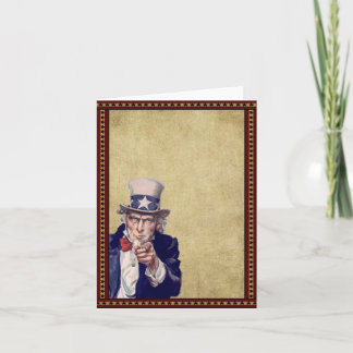 Oude oom Sam- Prim Lil Note Cards Kaart