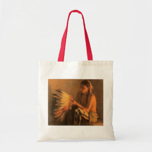 Oude oorlogshoed door Joseph Henry Sharp Tote Bag