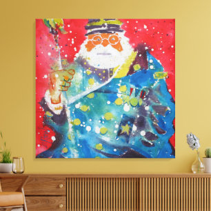 Oude oorlogsverhalen vertellen / Kunstenaar Larry  Canvas Afdruk