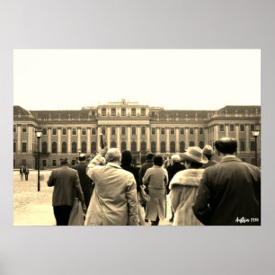 Oude Oostenrijk Wenen Schonbrunn huizen Poster